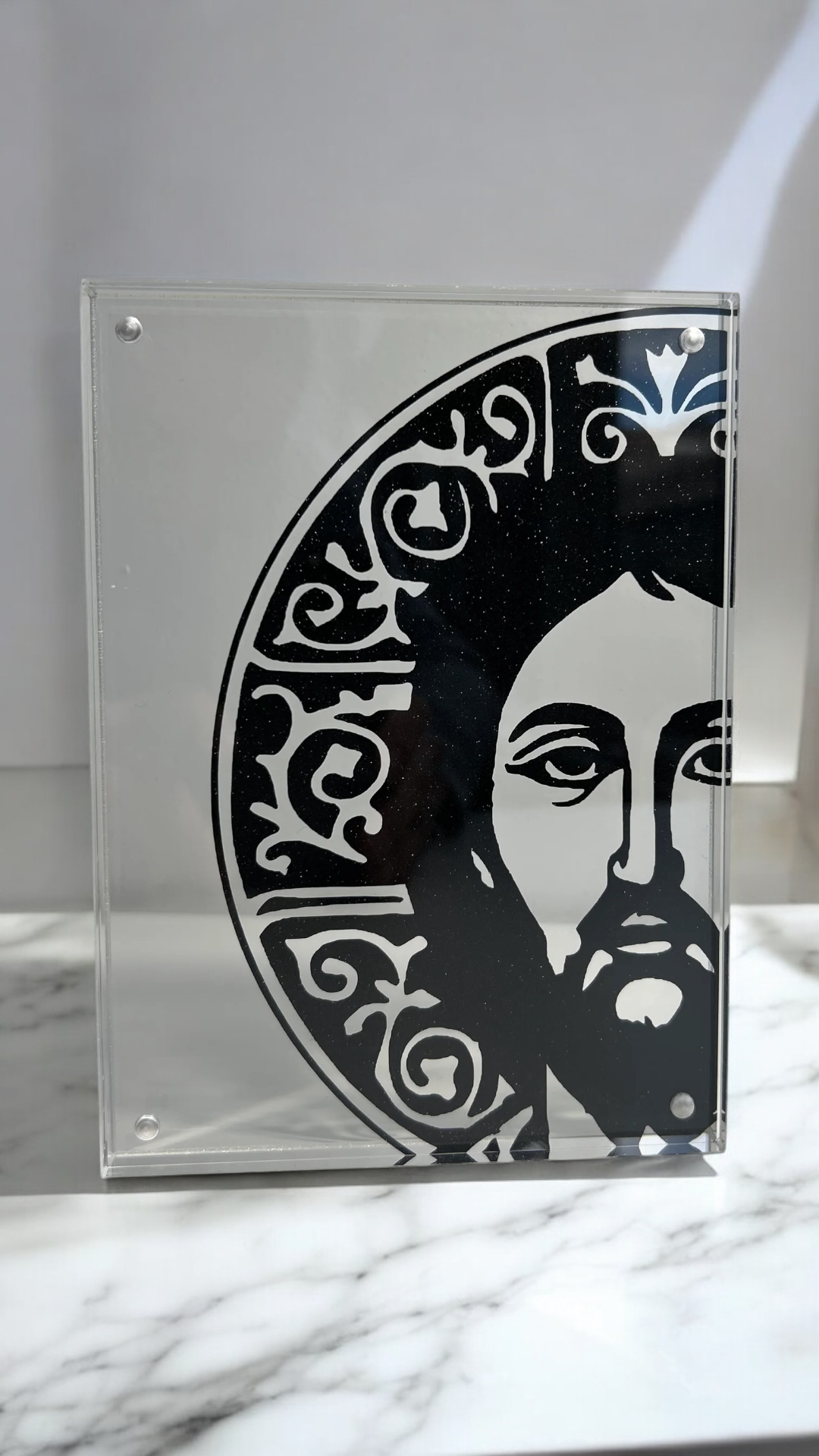 Acrylic Icon Christ (shimmer)