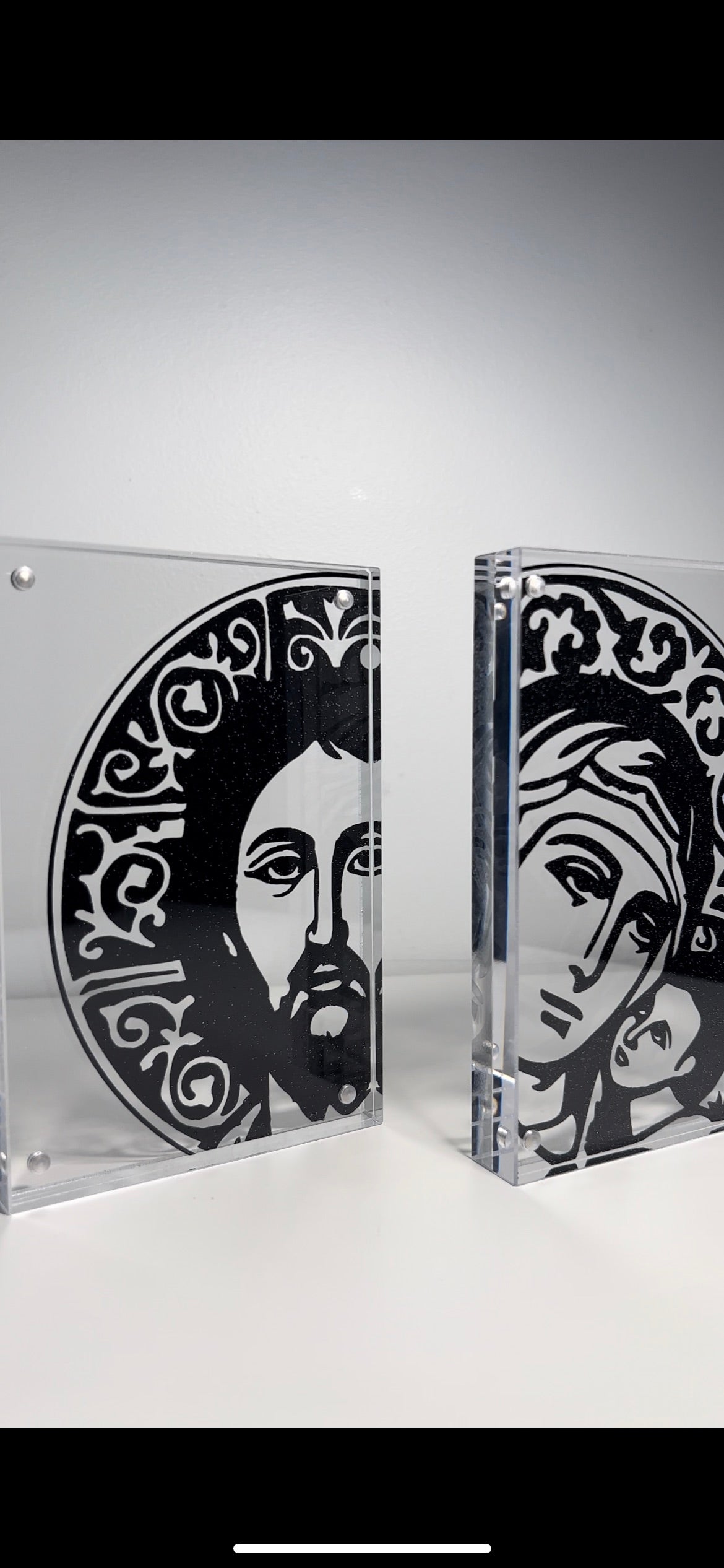 Acrylic Icon Christ (shimmer)