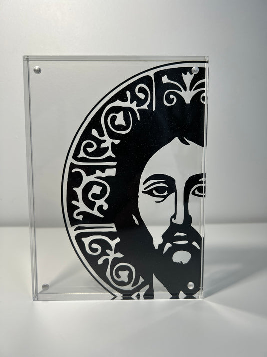 Acrylic Icon Christ (shimmer)