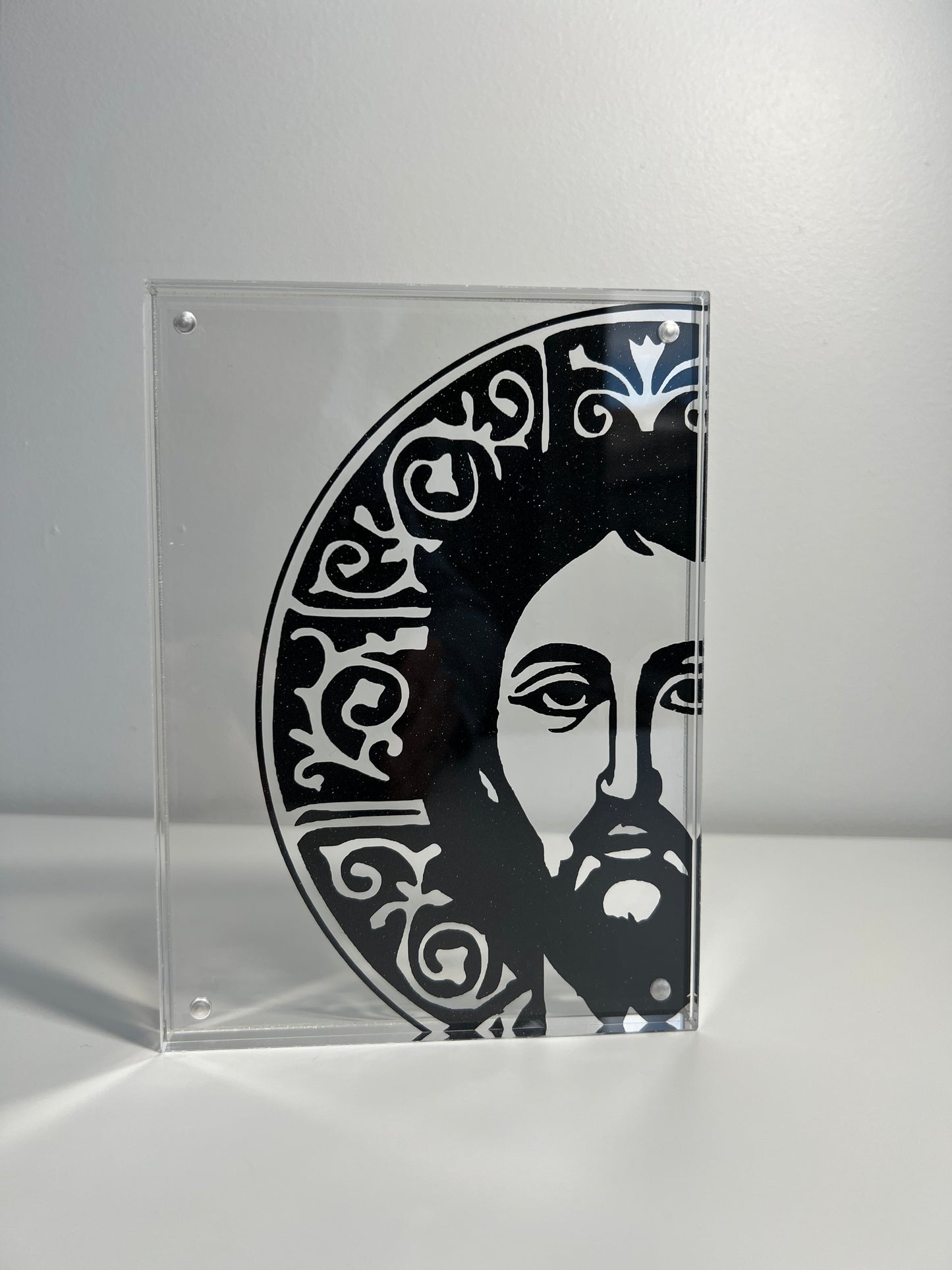 Acrylic Icon Christ (shimmer)
